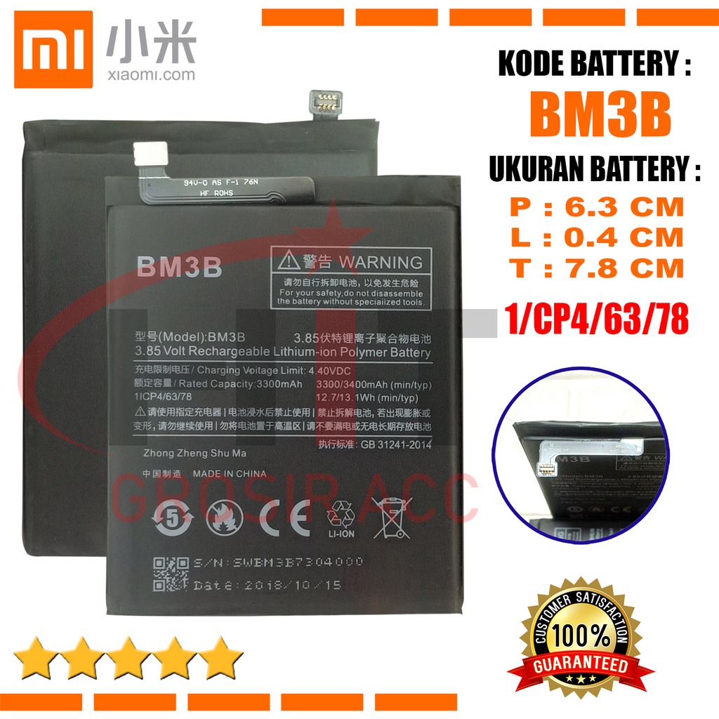 Baterai Battery Xiaomi BM3B / MI MIX2 Original