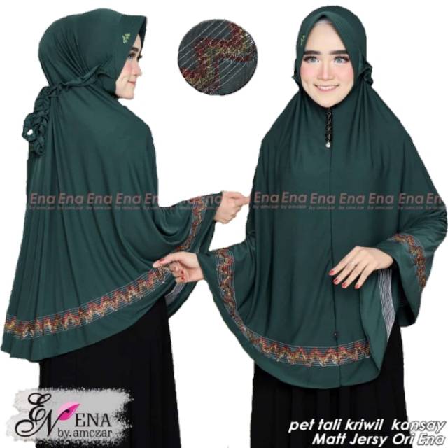 Hijab ENA PET TALI KRIWIL KANSAY JUMBO jilbab instan