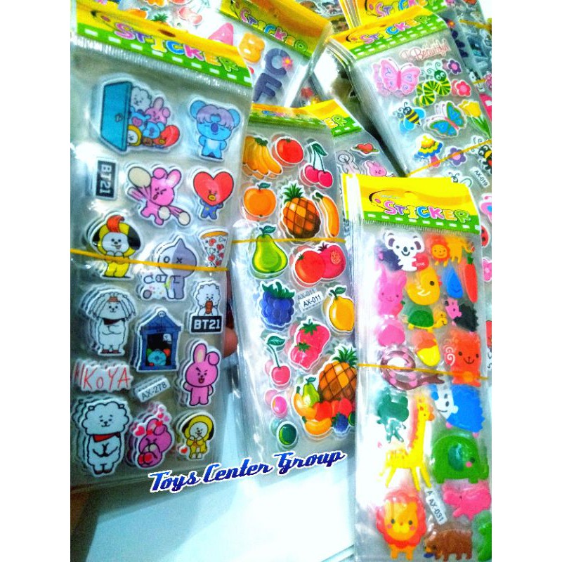 

20Lembar STIKER TIMBUL BENING MIX MURAH