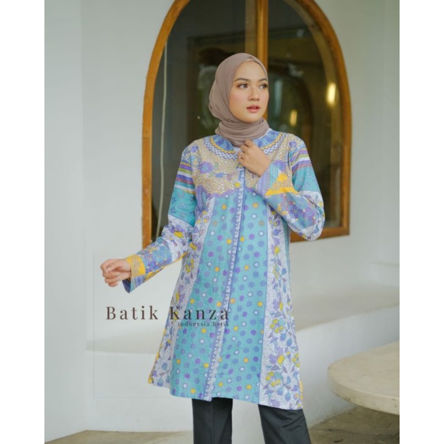 atasan batikTunik soft batik kanza