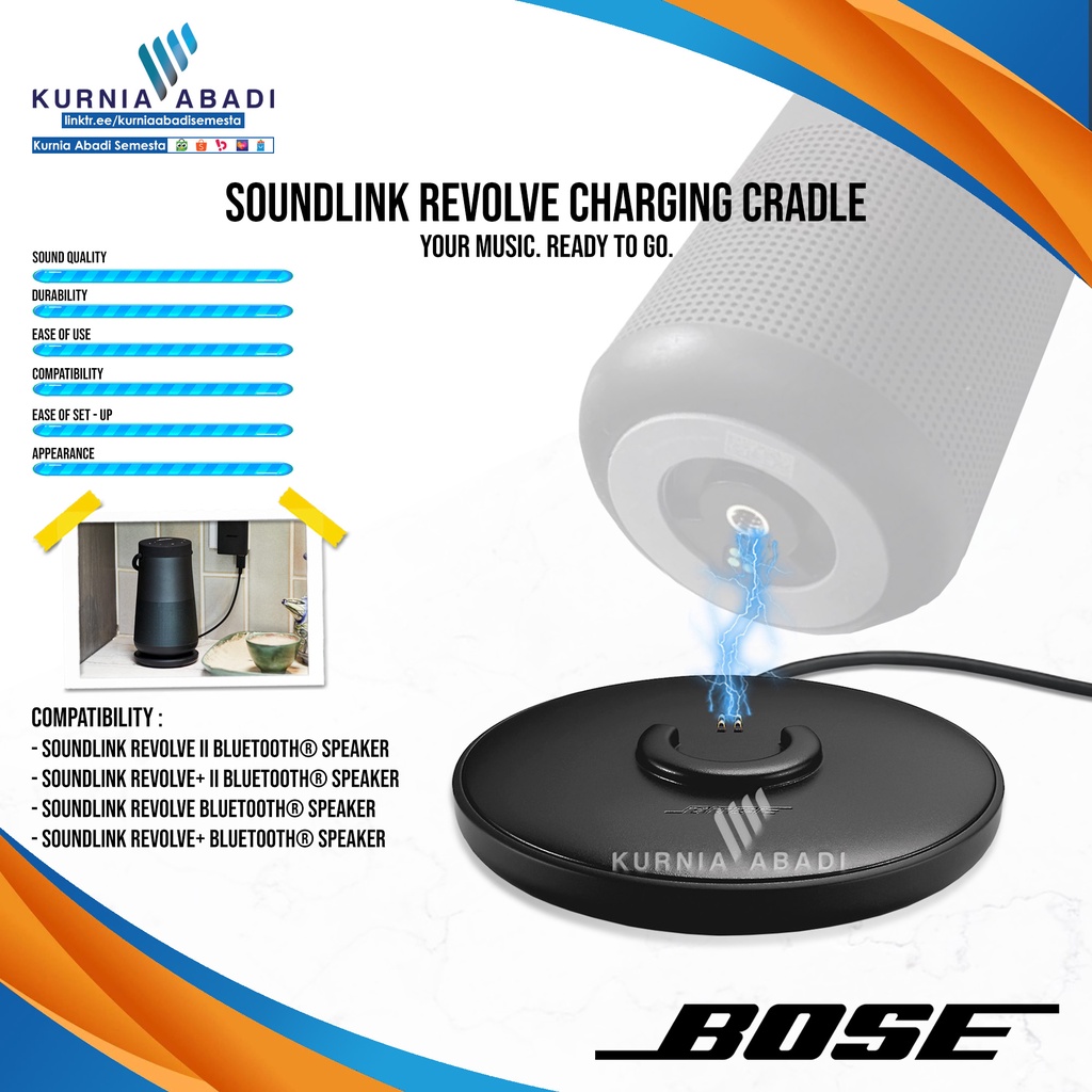 BOSE SoundLink Revolve &amp; Revolve+ Charging Cradle ACCESSORIES SOUNDLI - BLACK