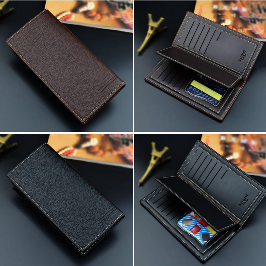 DOMPET LIPAT PRIA PANJANG KULIT FRANCESCO PREMIUM TIPIS SLOT KARTU IMPORT COWOK BANYAK KEREN MURAH BATAM BRANDED ORIGINAL