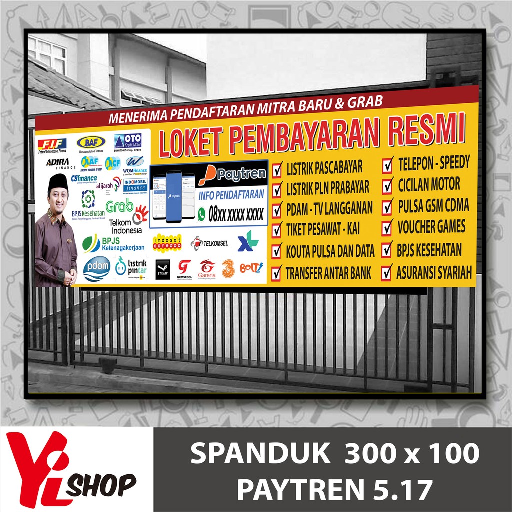 Spanduk Banner Agen Paytren New Ukuran 3 X 1 M Shopee Indonesia