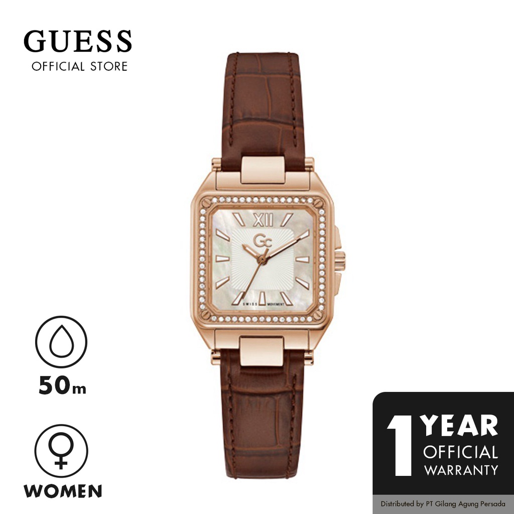 Jam Tangan Guess Wanita Original Guess GC Couture Square Y85003L1MF