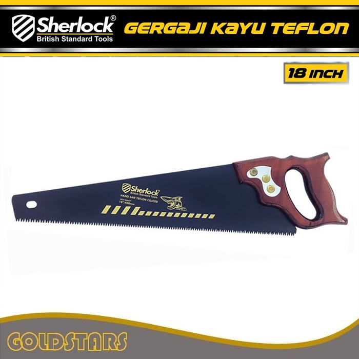 Gergaji Kayu Lapis Teflon 18 Inch / Sherlock (Metal Shark Mn 65) GG Kayu