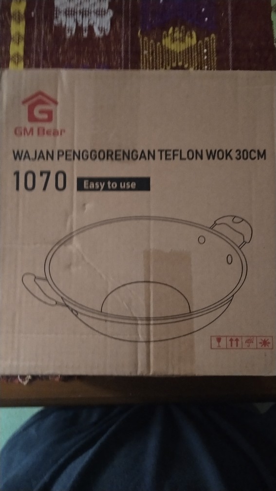 Gm Bear Wajan Wok D30cm 1070 - Wajan Penggorengan