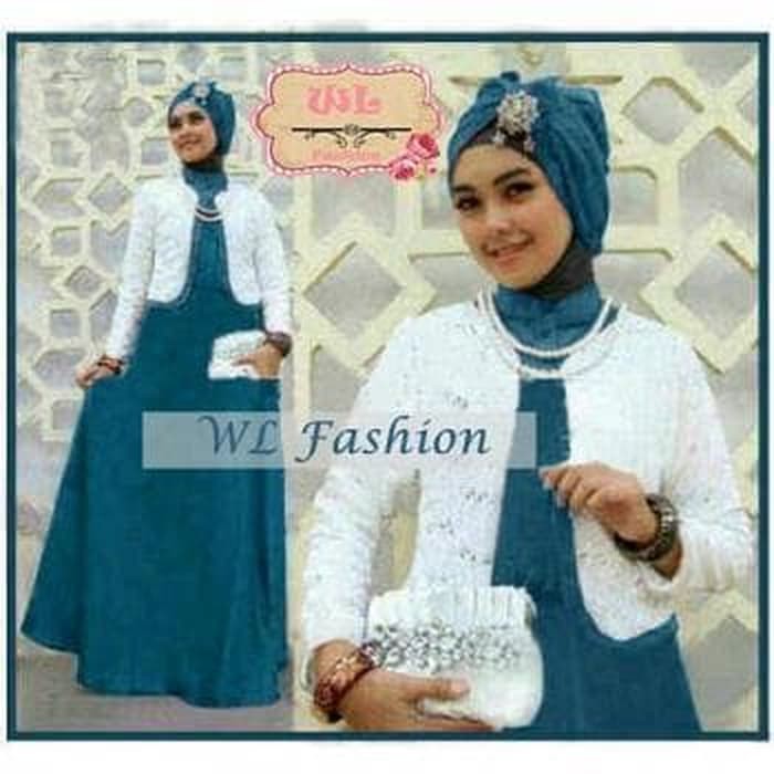 [Miss Irina Putih WL] Gamis wanita satin putih