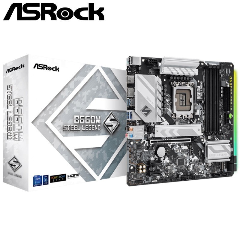 ASROCK B660M Steel Legend DDR4 (Intel B660, LGA 1700)