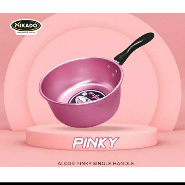 panci mie pink / Panci Alcor Pinky Single Handle / panci susu pink