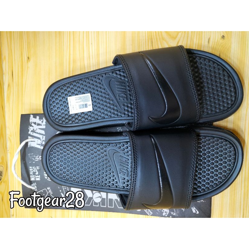 SANDAL NIKE SLIDE CEKLIS BLACK PRIA/WANITA / SANDAL SELOP NIKE GRADE ORI