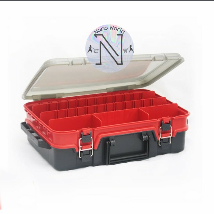 Tackle Box Double Layer Fishing Lure Tempat Popper Cv