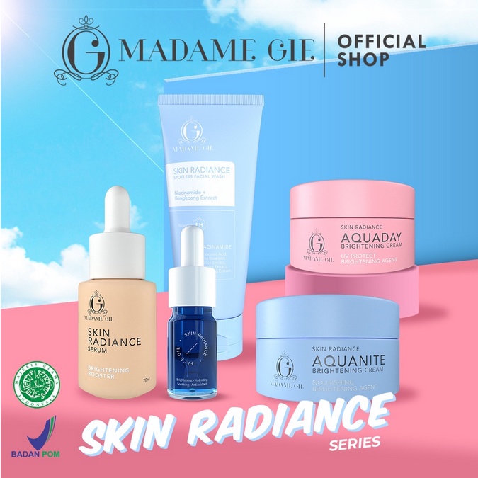 ❤ jselectiv ❤ MADAME GIE SKIN RADIANCE Facial Wash | Cream | Serum | Face Oil | ALL - BRIGHTENING SKINCARE dari MADAME GIE