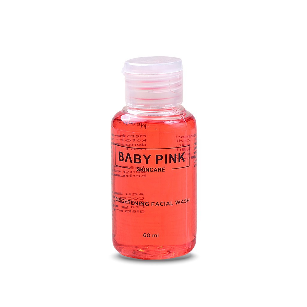 Glowing Serum &amp; Brightening Facial Wash &amp; Toner Baby Pink Skincare Original BPOM
