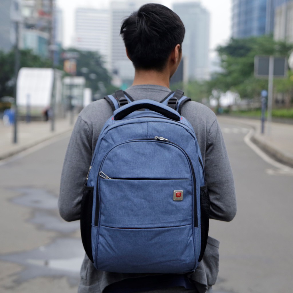 Tas Ransel Backpack Kuliah Kerja Laptop 14 Inch Travel Multifugsi Pria Wanita