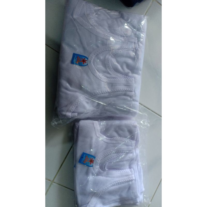 Terlaris - Kaos Anak/Singlet Dewasa - Kaos Singlet Anak Putih Polos - Bahan Katun Halus dan Lembut