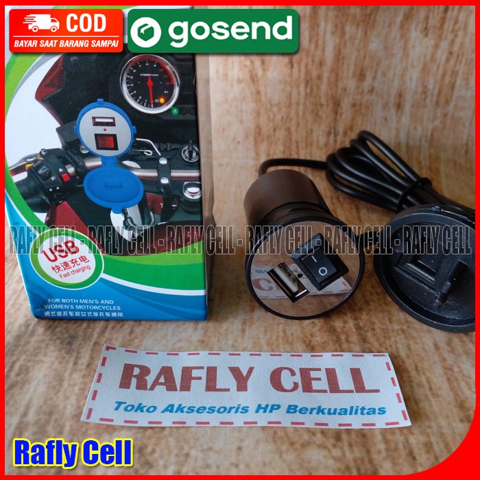 Alat Charger HP 1 USB di Motor Mobil Truk Bus Jadul Honda Supra Yamaha Vega Jupiter RX King Suzuki S