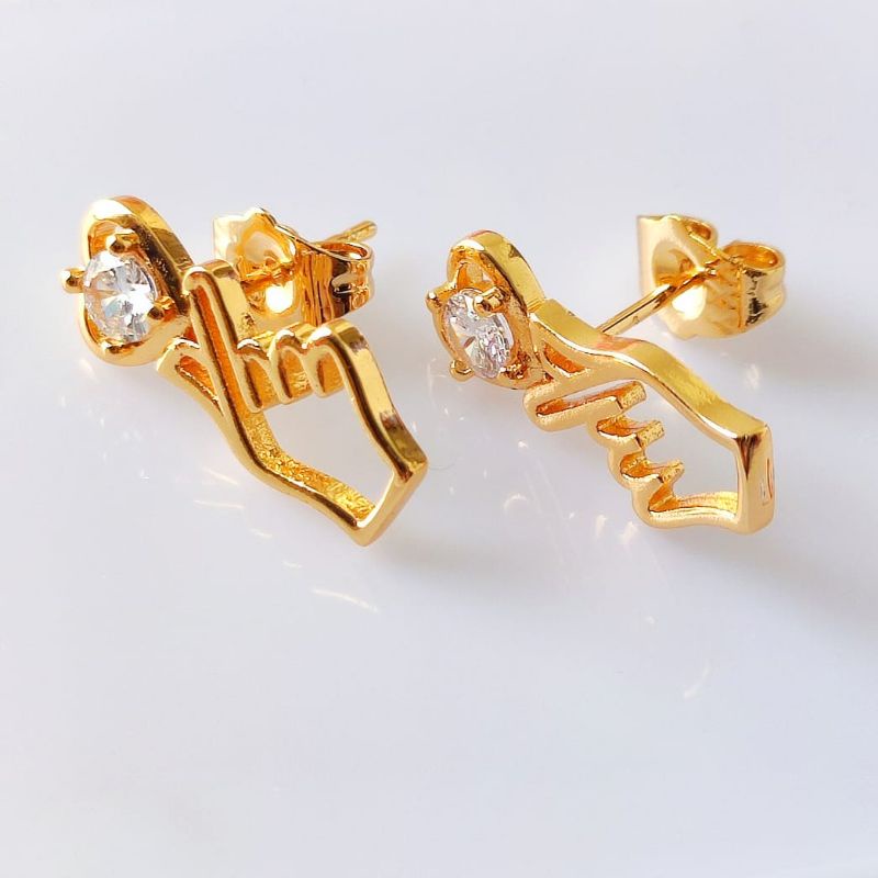 Anting Tusuk Xuping Permata Emas Import Wanita