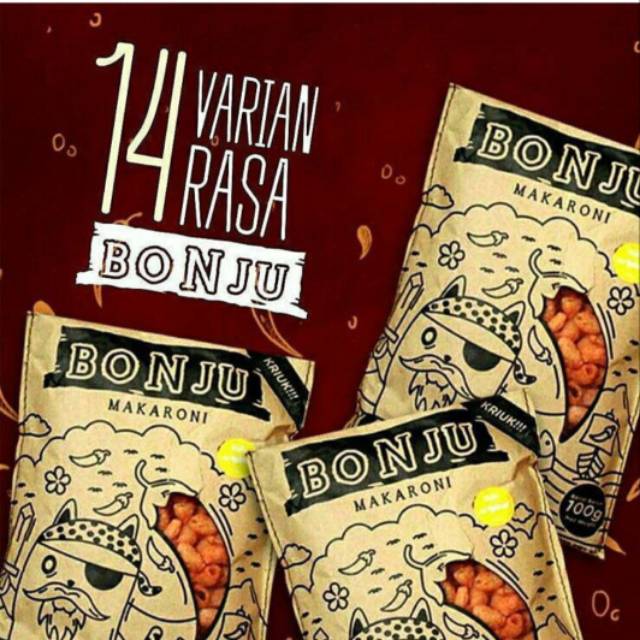 

Makaroni Bonju (Pedas, Asin, manis )