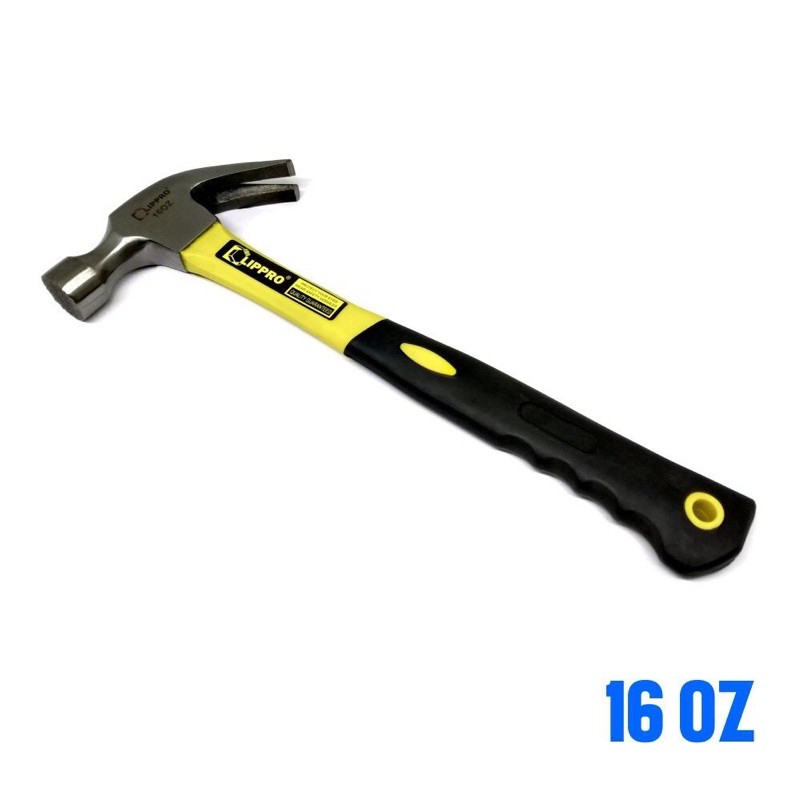 PASTI MURAH LIPPRO 7802N-16 PALU KAMBING 16 OZ GAGANG FIBER MARTIL CLAW HAMMER