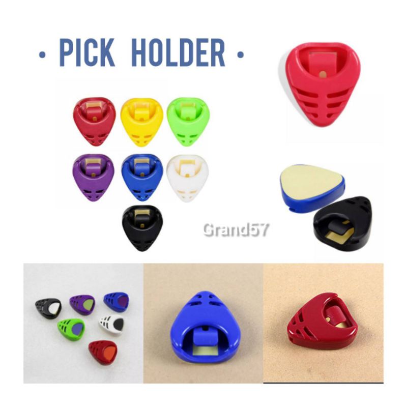 Pick Holder Gitar Tempel Pick Hati Tempat Pick Gitar Holder