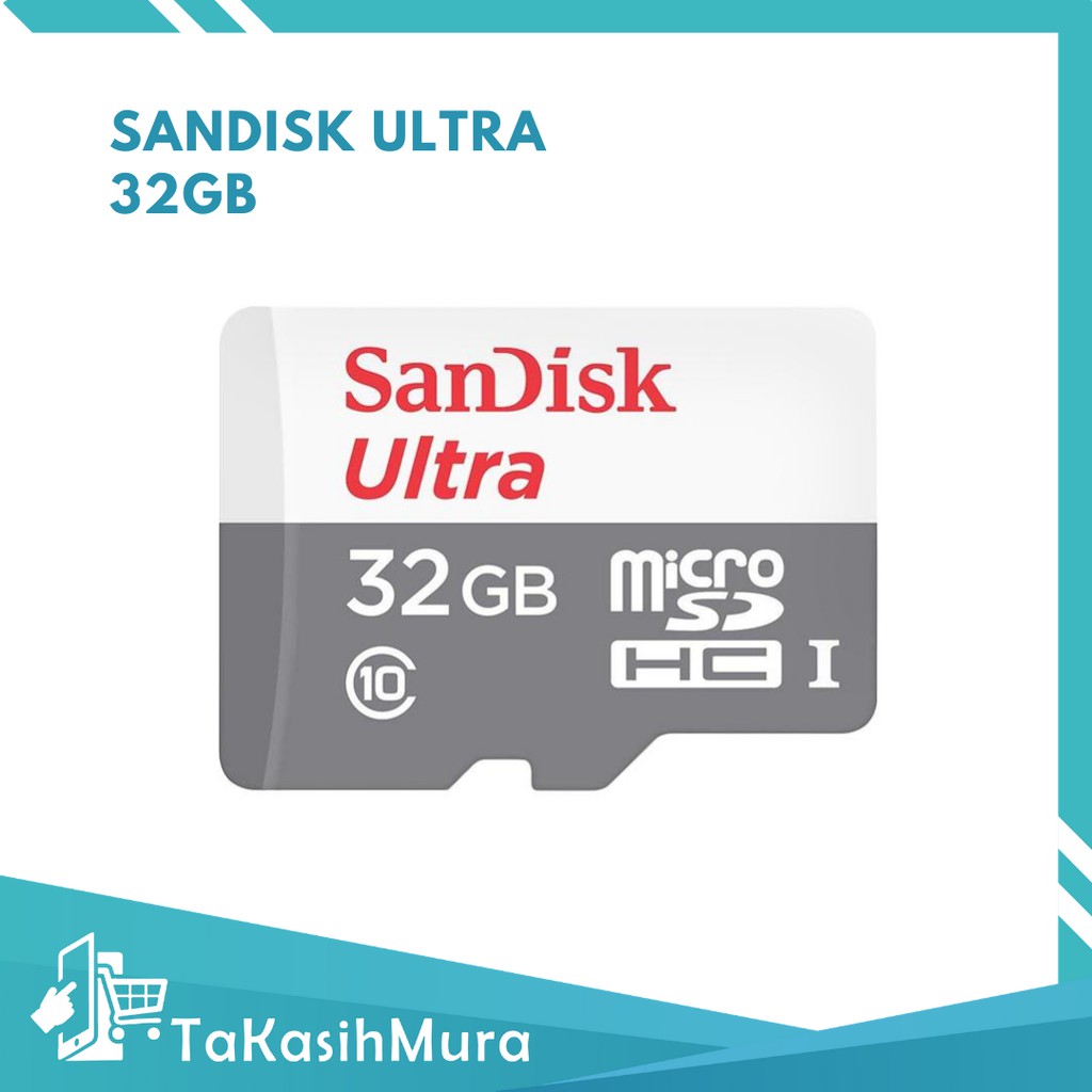 SANDISK ULTRA MicroSD 32GB 80MB/s UHS-I Memori Card SDHC - Garansi