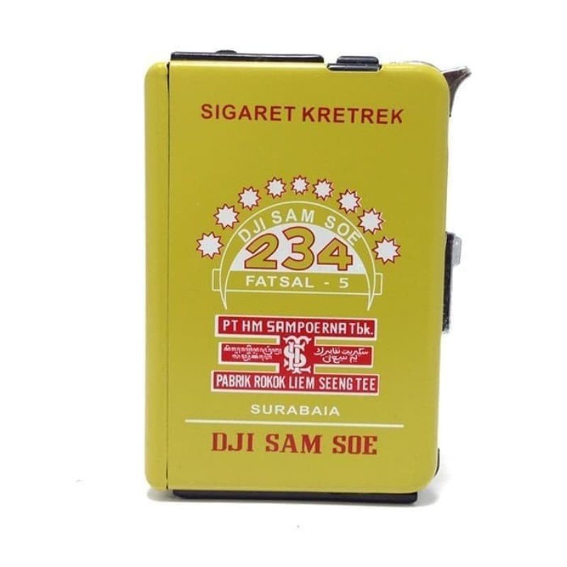 Kotak Rokok Plus Korek Api Dji Sam Soe Hijau / Kotak Rokok Unik / Kotak Rokok Keren / Kotak Roko Ant