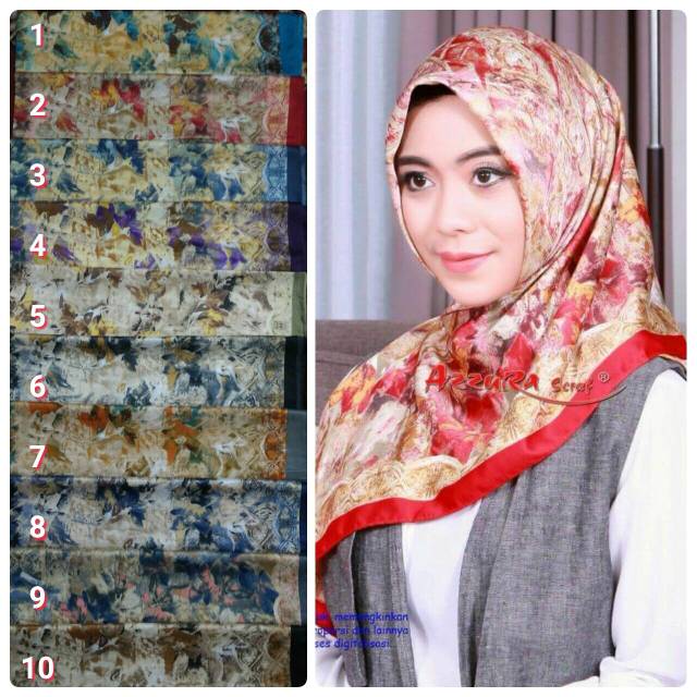 SEGIEMPAT SATIN LAIMIZ LIST. JILBAB AZZURA SCARF. HIJAB SEGI4 SATIN. KERUDUNG VELVET LAMIZ