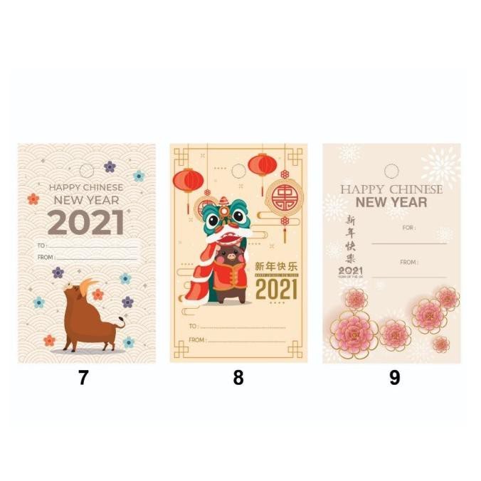 

Ready...Ready...Ready...] Gift Tag/ Hang Tag/ Kartu Ucapan/ Gantungan Kartu Imlek 03 (25Pcs)
