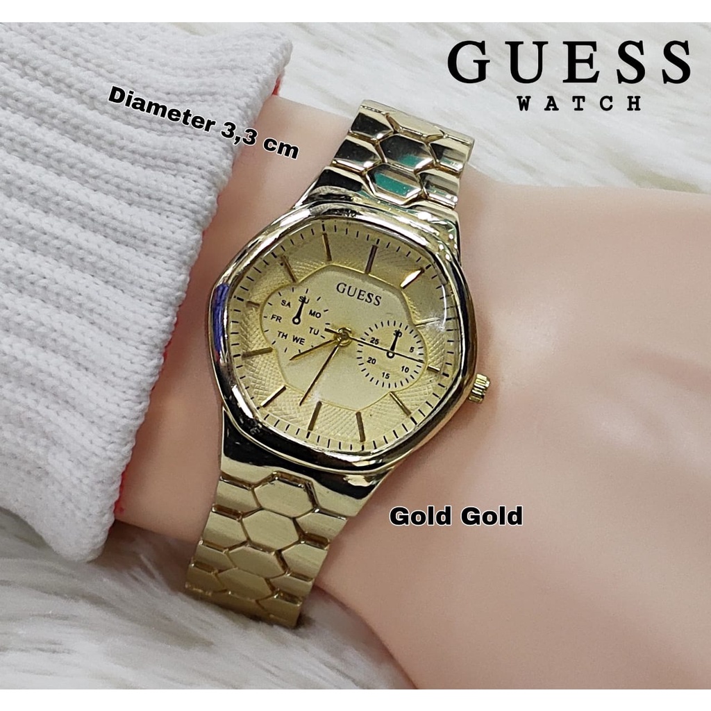 Jam tangan wanita Guess rantai fashion cewek grosir ecer GR004