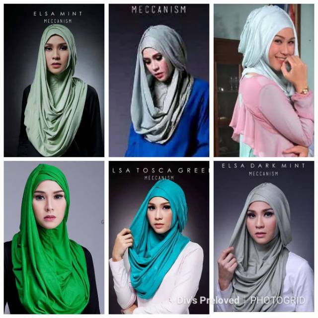 Preloved Hijab Elsa by Meccanism Green Series