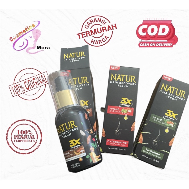 new item | natur serum rambut with almond oil | serum rambut natur terbaru with almond oil