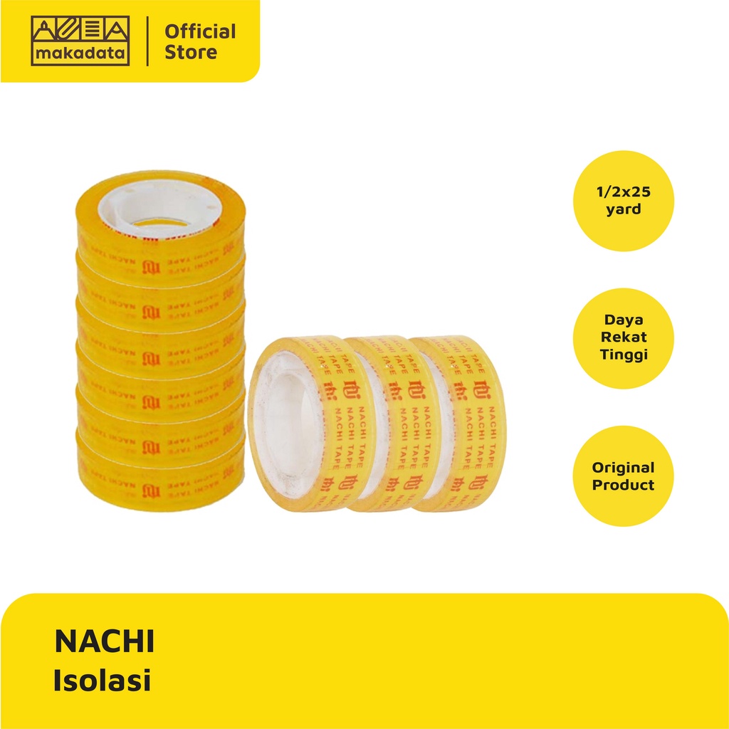 

ISOLASI NACHI 1/2 x 25 YARD MURAH
