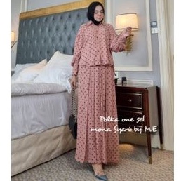 Polka One Set Original Mona Syari'i By ME