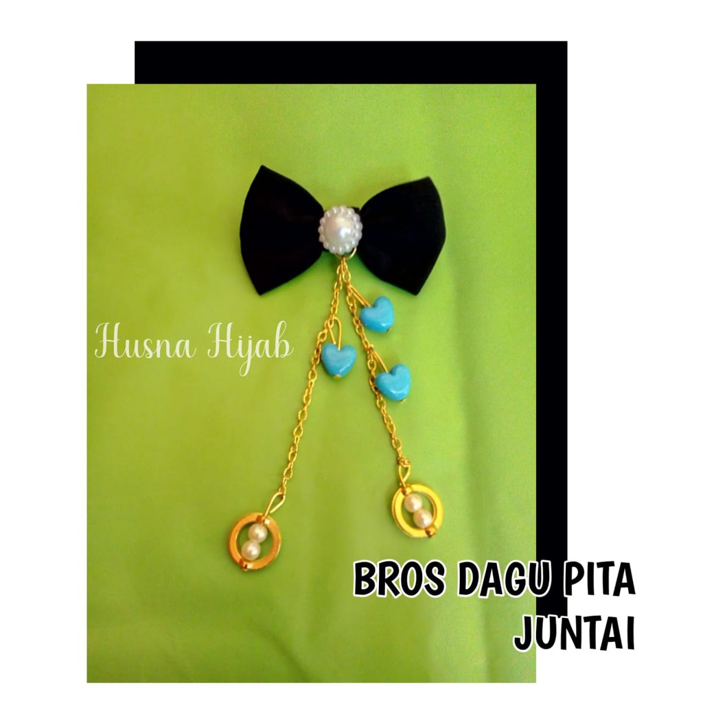 [HUSNA HIJAB] Bros Dagu Pita Juntai Isi 1 Lusin Random / Grosir Bros Dagu Murah