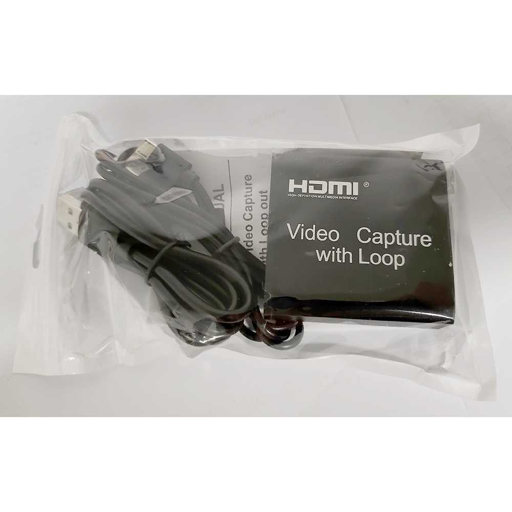 (1005 BARANG ORI) ALLOYSEED HDMI Video Capture Card Adapter Record Box USB2.0 4K RU901