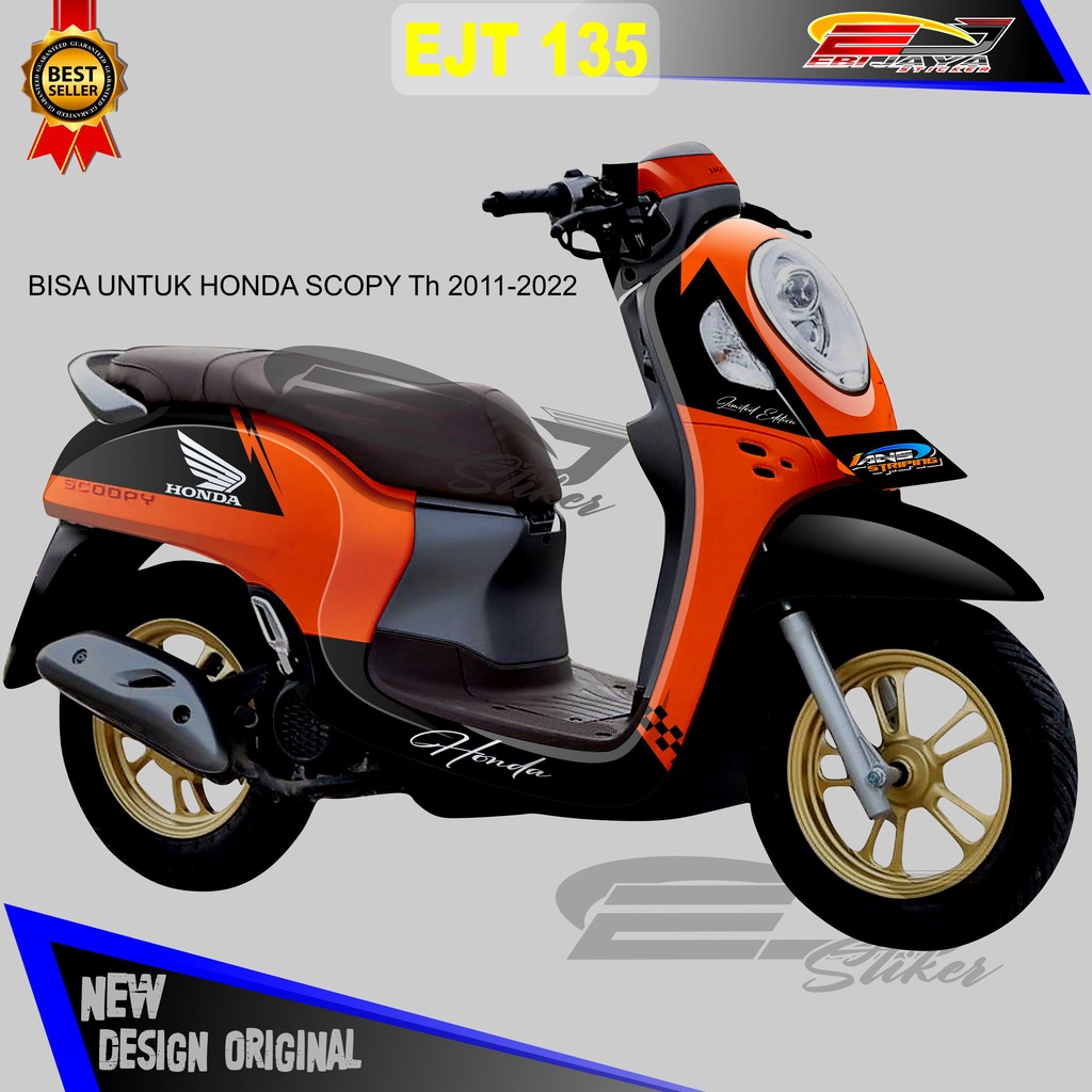 DECAL SCOOPY FULL BLOK 2013-2022 / 26 PLIHAN WARNA / DECAL STIKER MOTOR SCOOPY / STIKER SCOOPY / STI