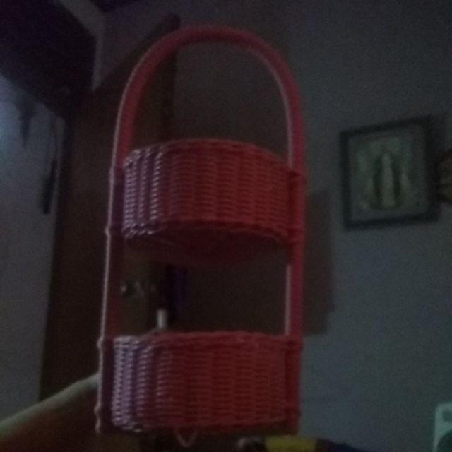 Keranjang Bumbu Rotan 2 Susun