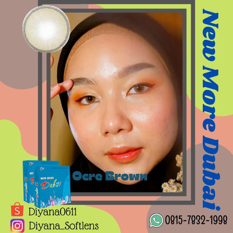 (BISA COD) SOFTLENS NEW MORE DUBAI OCRE BROWN MINUS