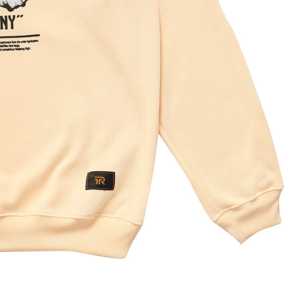 Sweatshirt Crewneck Basic Indie Cream Beige Lokal Brand // Jaket Sweater Simpel Terlaris