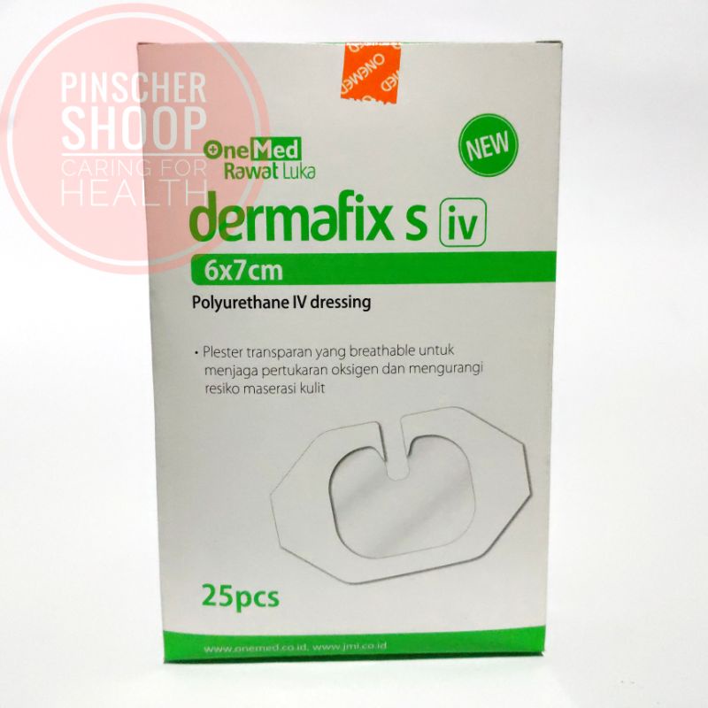 Dermafix S iv 6 x 7 cm Plester Fixasi Inf Isi 25 / Box