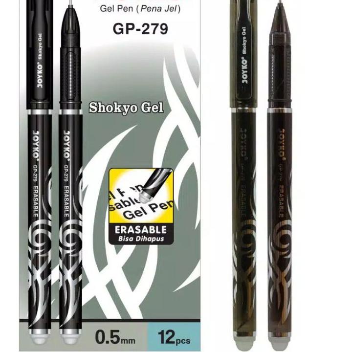 

Terlaris.. Joyko gel pen erasable bisa dihapus GP 279 SATUAN HITAM