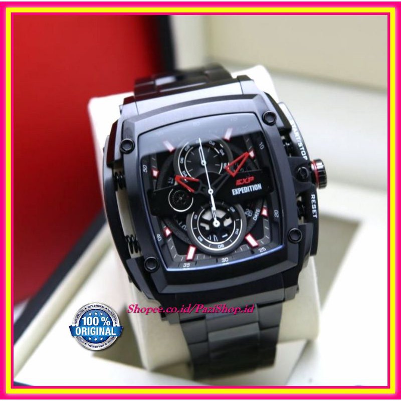 Expedition Jam Tangan EXP3008MC Pria Hitam Terbaru Limited