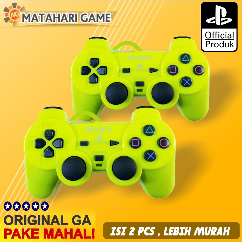 [ Sale 2 Pcs ] Stik Stick PS2 Dualshock Getar - Semi Original Kualitas Terjamin 100%