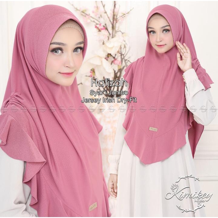 Hijab Instan "Hafizah jersey Irish dry fit dan jersey super non dry fit" by kimikey hijab