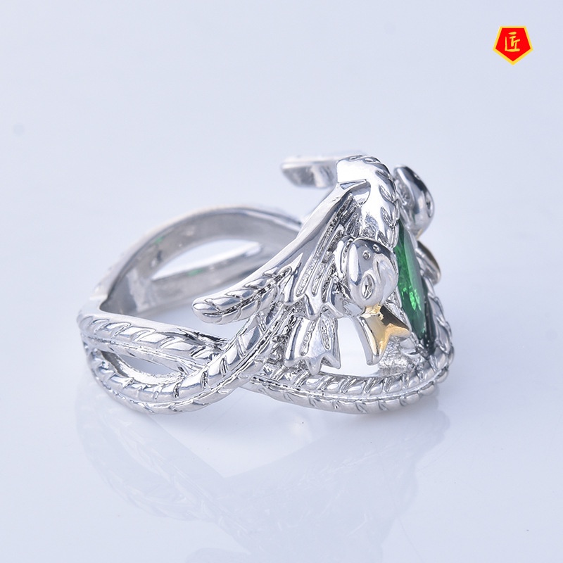 [Ready Stock]S925 Silver Magic Ring Ins Two-Color Fashion Personality