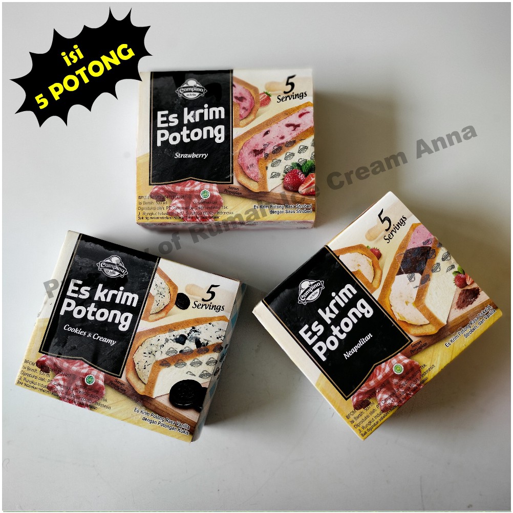 Es Krim Potong Campina 5 Potong