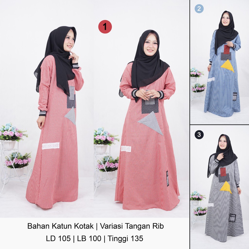 NISACOOKIE GAMIS MODIS REMAJA KEKINIAN MODERN DRESS