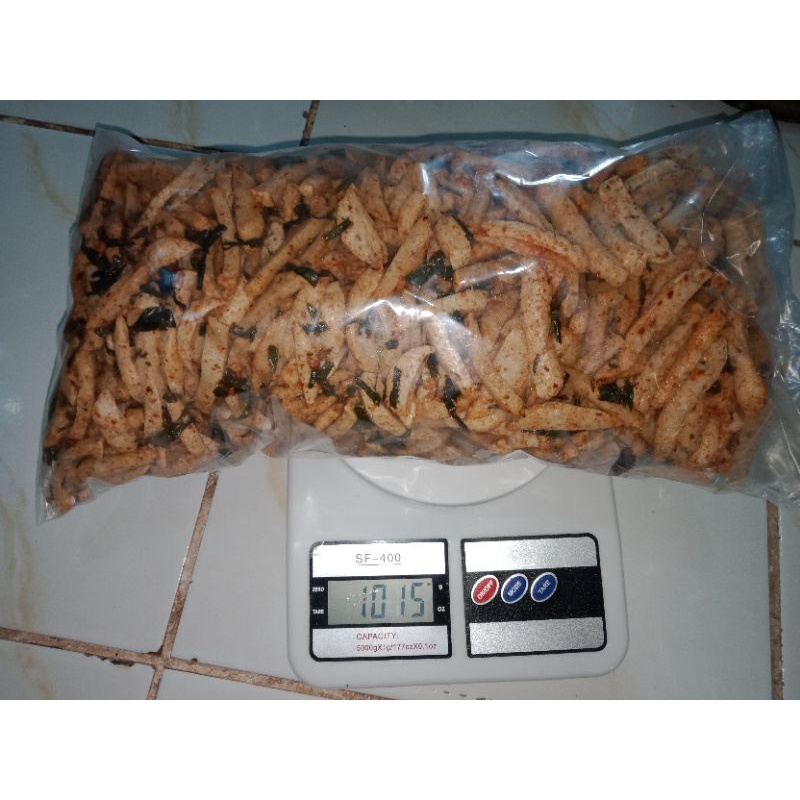 

Basreng stick pedas daun jeruk & Ori daun jeruk 1 kg