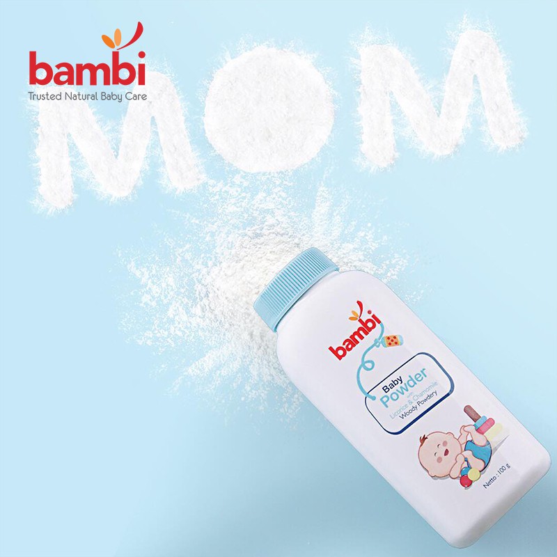 Bambi Baby powder Woody [250gr] 7574/bedak baby