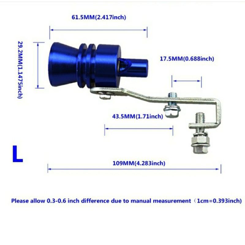 Penyiul Turbo Knalpot Mobil Whistler / Peluit Turbo , Penyiul Knalpot Mobil Motor Fake Turbo Whistler Pipe Sound Muffler, Penyiul Turbo Suara Palsu Knalpot Mobil Whistler Exhaust Muffler